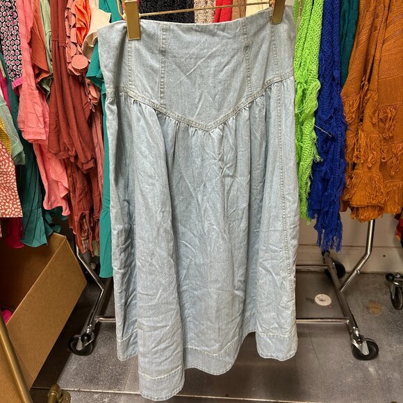 #DENIM MIDI #SKIRT #UMGEEUSA - Picture 2 of 3